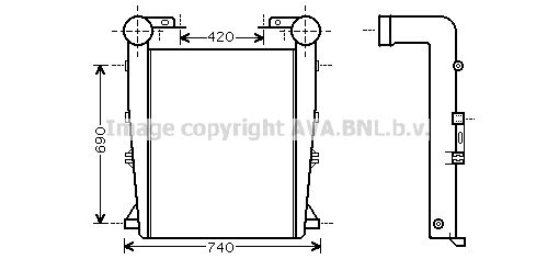 AVA QUALITY COOLING Интеркулер RE4082